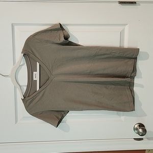 Mate the Label V Neck Tee Sage Green Size XS